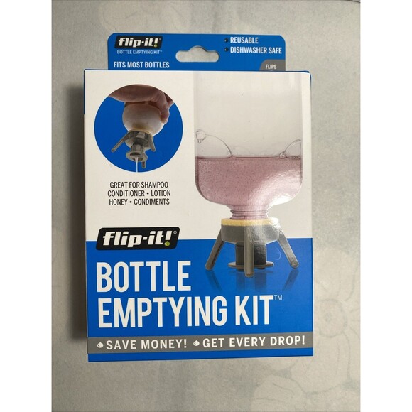❌SOLD‼️❌ Flip-It! Reusable Bottle Emptying Kit Cap w/2 Caps, Stands,Adapters - Picture 6 of 9